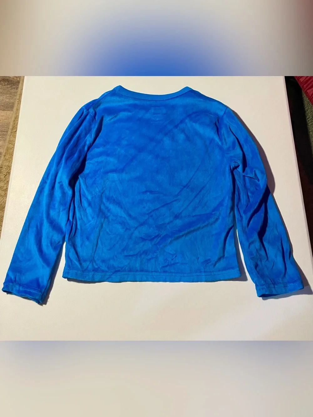 NWOT Gaming Super Mario Bros Blue Fleece Pajama Top Size 6 Mario and Luigi